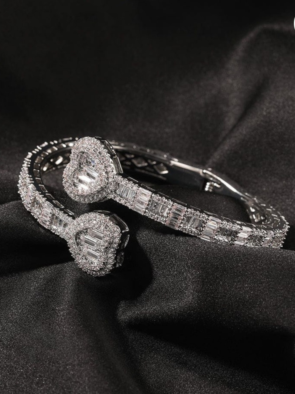 Heart Shaped Baguette Bracelet - SM